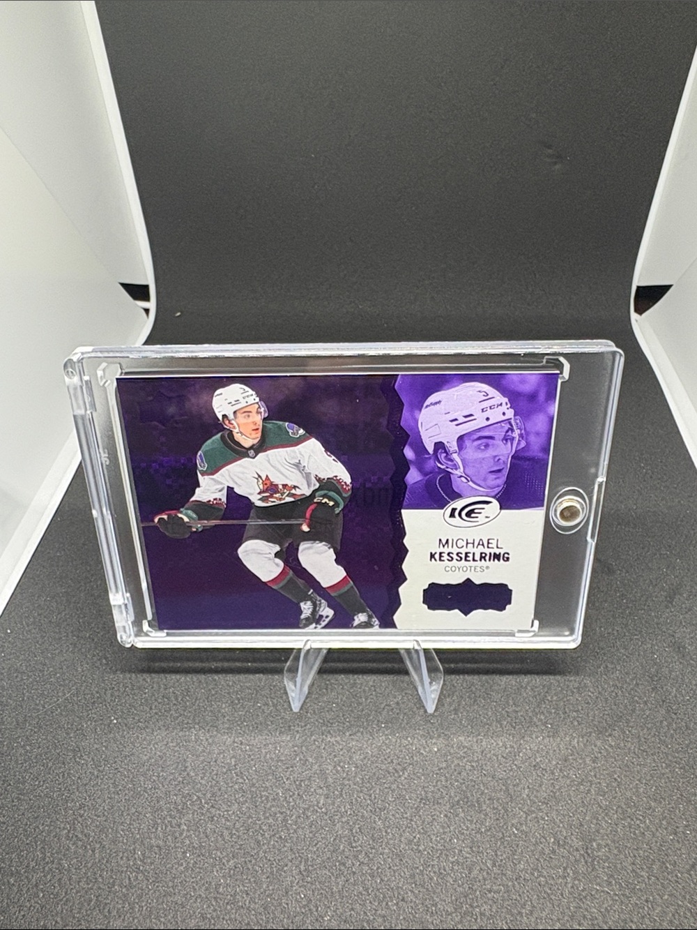 Upper Deck Michael Kesselring Rookie Collectible Hockey Card - Purple